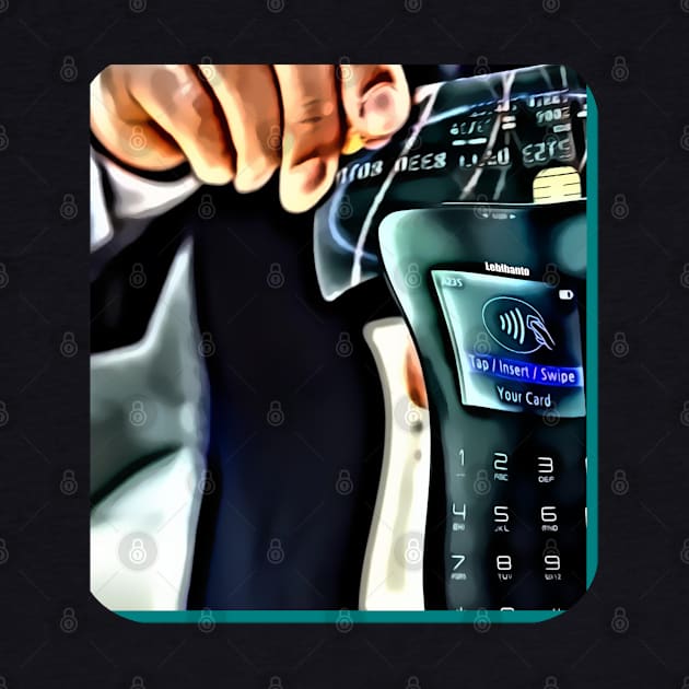 Businessman black creditcard make money by Lebihanto